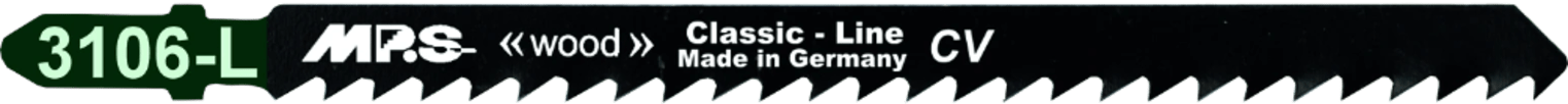 Miniatuur van MPS decoupeer zaagblad CrV hout grof Classic Wood Line lengte 132mm TPI 6 - blister van 5 stuks (3106L-5)