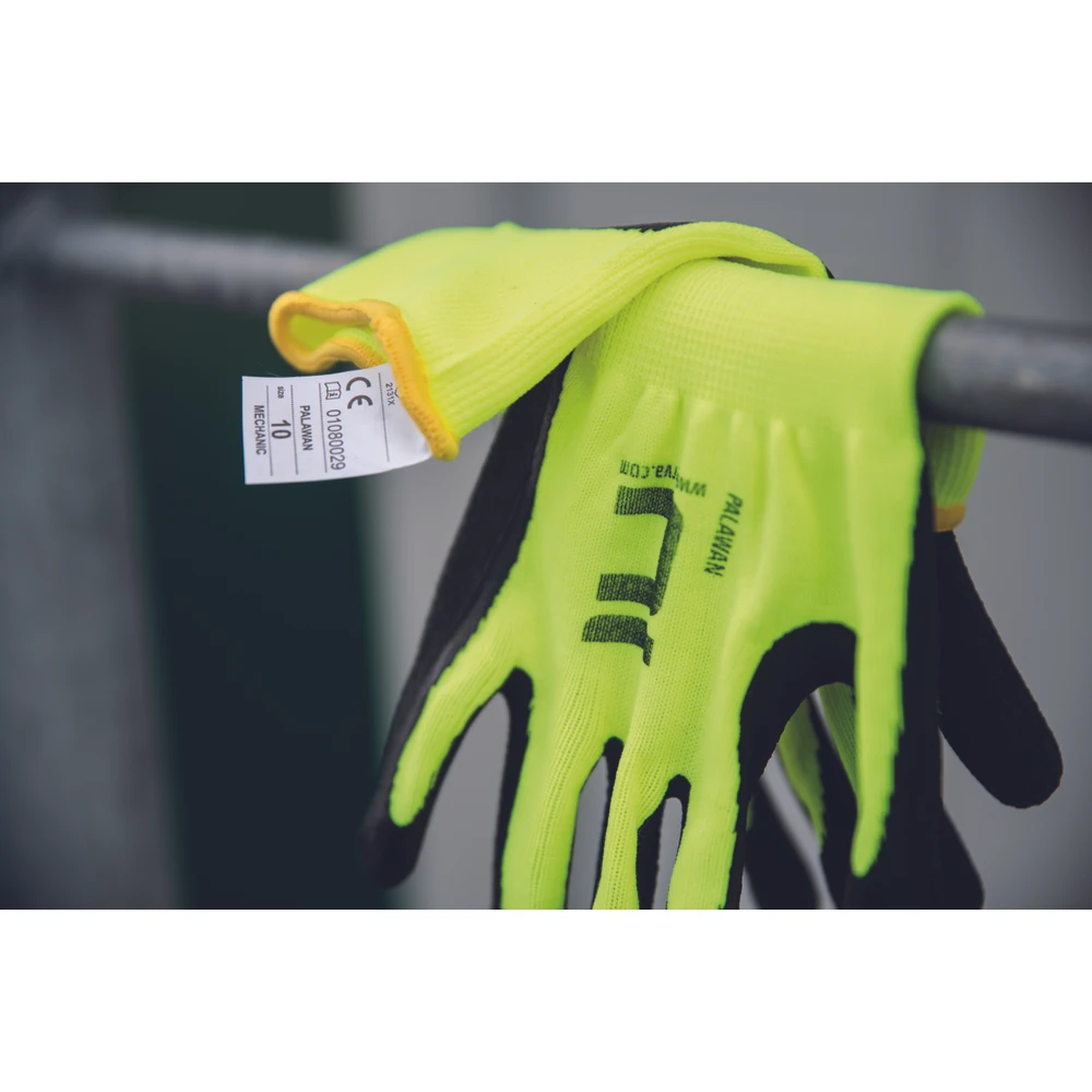 Miniatuur van Cerva Palawan nylon handschoen met latex coating maat 11 (0108002999110BN)