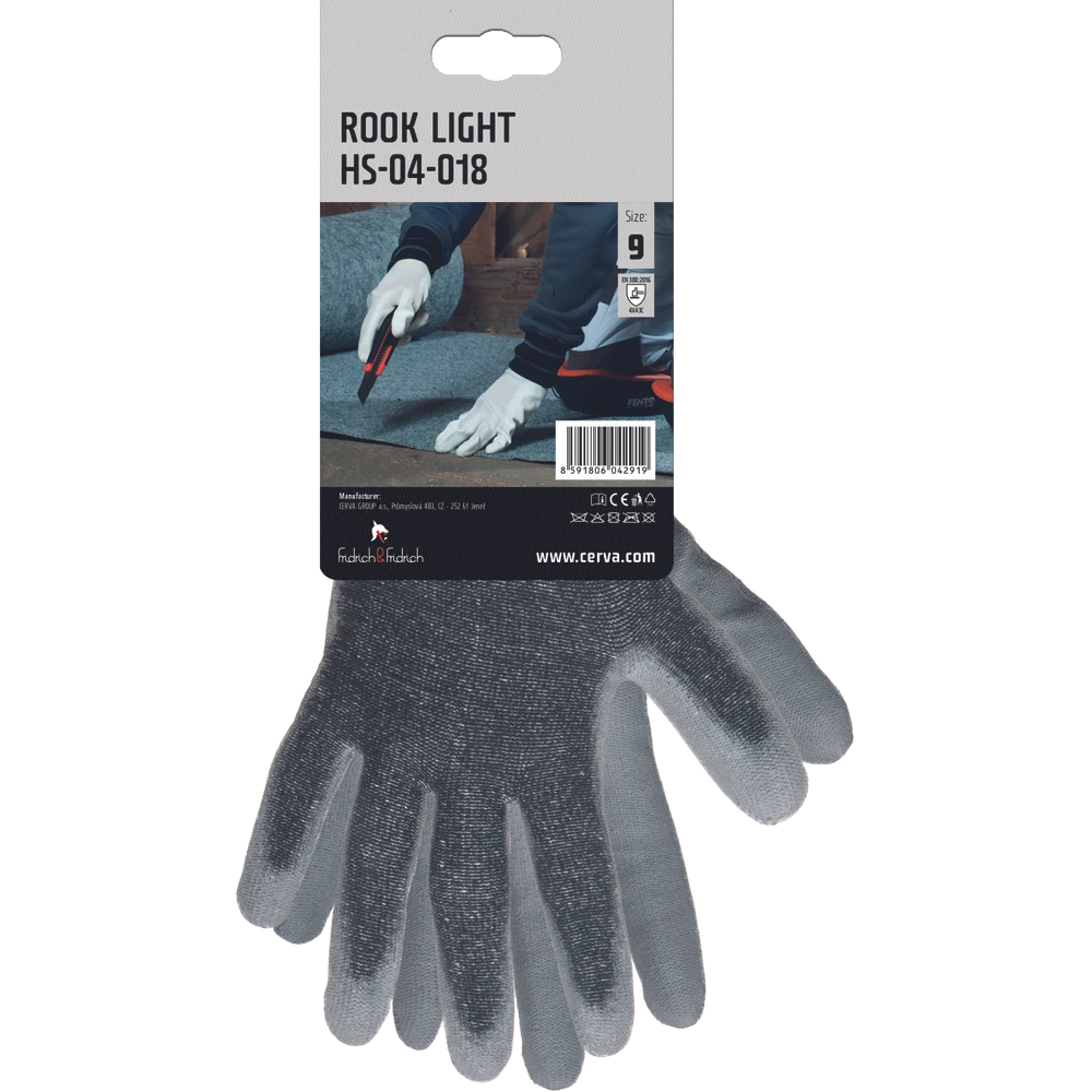 Miniatuur van Cerva Rook Light snijbestendige handschoen met PU palmcoating maat 11 (0113009399110BN)