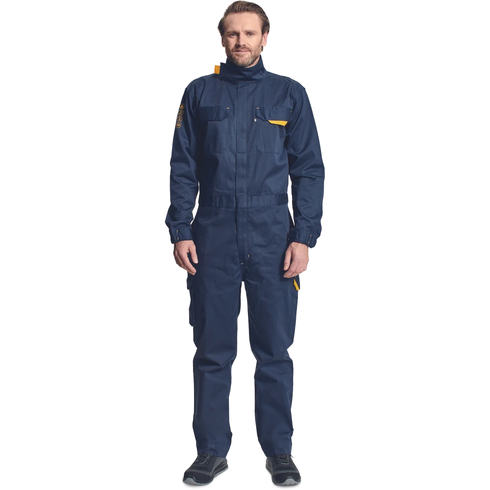 Miniatuur van Cerva beschermende overall met elektrostatische eigenschappen maat L - navy (0356001941003)