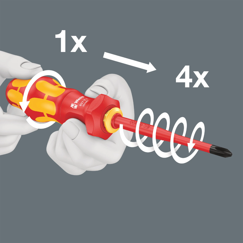 Miniatuur van Wera schroevendraaierset met verwisselbare klingen Kraftform Kompakt Turbo 16-delig (05006640001)