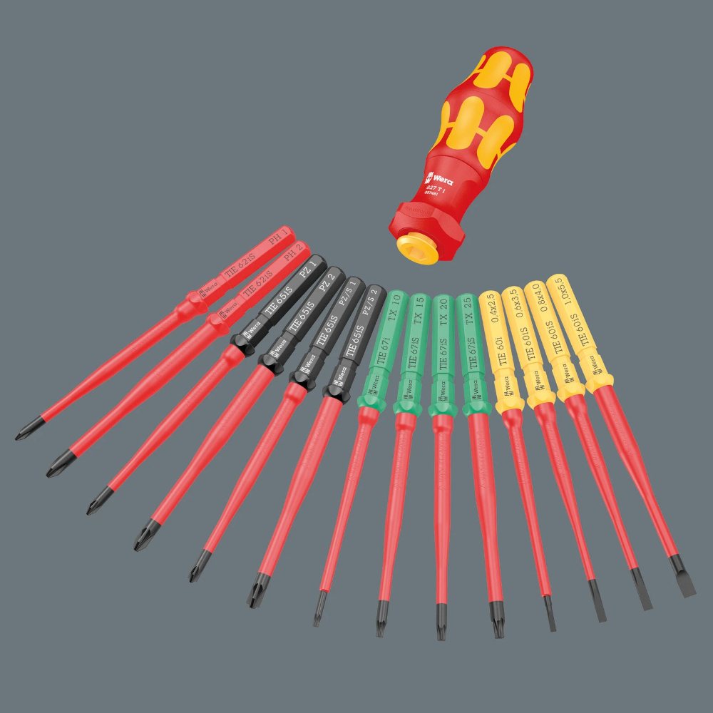 Miniatuur van Wera schroevendraaierset met verwisselbare klingen Kraftform Kompakt Turbo 16-delig (05006640001)