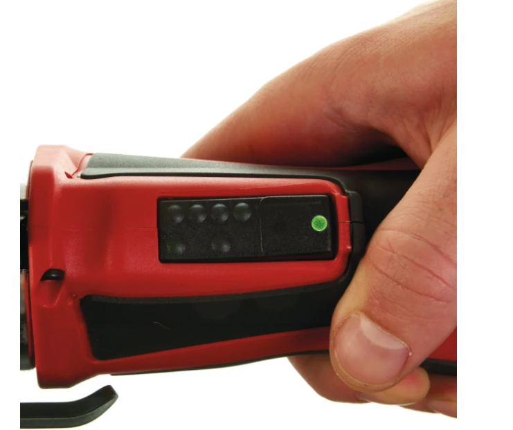 Miniatuur van Milwaukee hydraulische perstang M12 HPT-202C GEBERIT MAPRESS SET met 2x12V accu - lader - V15/V22/V28 persbekken (494933480902)