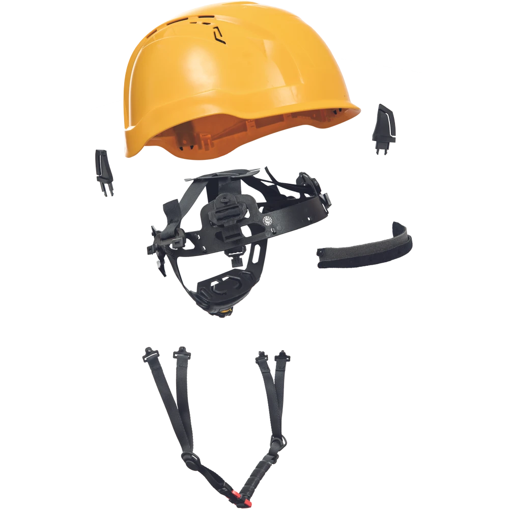 Miniatuur van Cerva Alpinworker PRO veiligheidshelm ongeventileerd met geïntegreerde zweetband en instelbare maat 53-66 cm - geel (0601013670999)