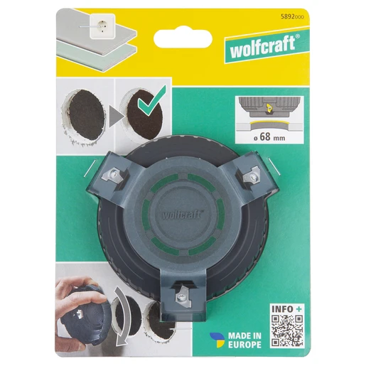 Miniatuur van Wolfcraft randsnijder voor gipsplaten Ø68mm (5892000)