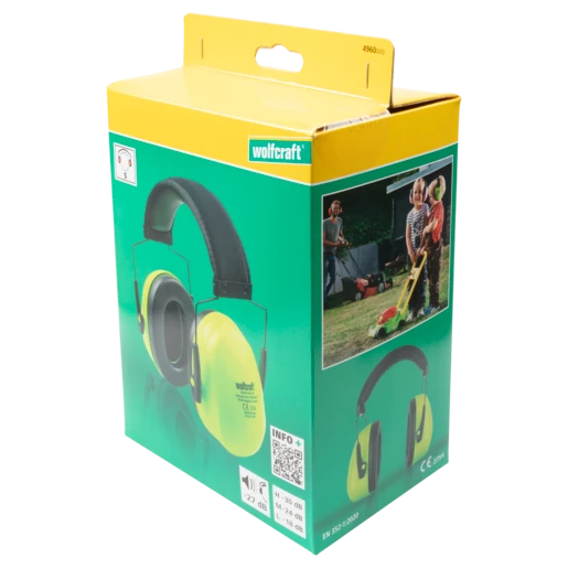 Miniatuur van Wolfcraft gehoorbeschermer Kids 27dB - geel/groen (4960000)