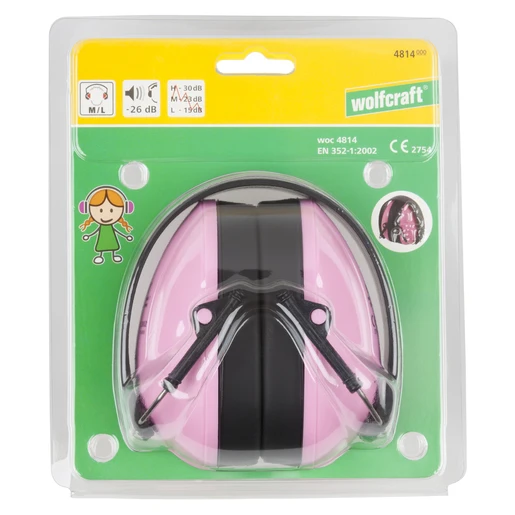 Miniatuur van Wolfcraft gehoorbeschermer Kids 27dB - roze (4961000)
