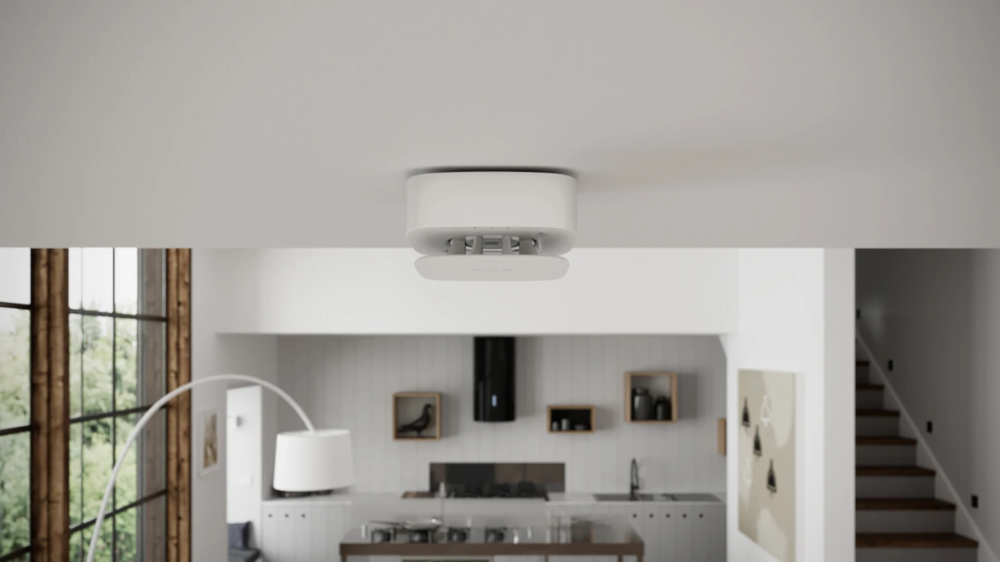 Miniatuur van Ajax combinatie rook - en hitte melder 230V back-up 3V draadloos koppelbaar - wit (FIREPROTECT2 AC H/S WHITE)