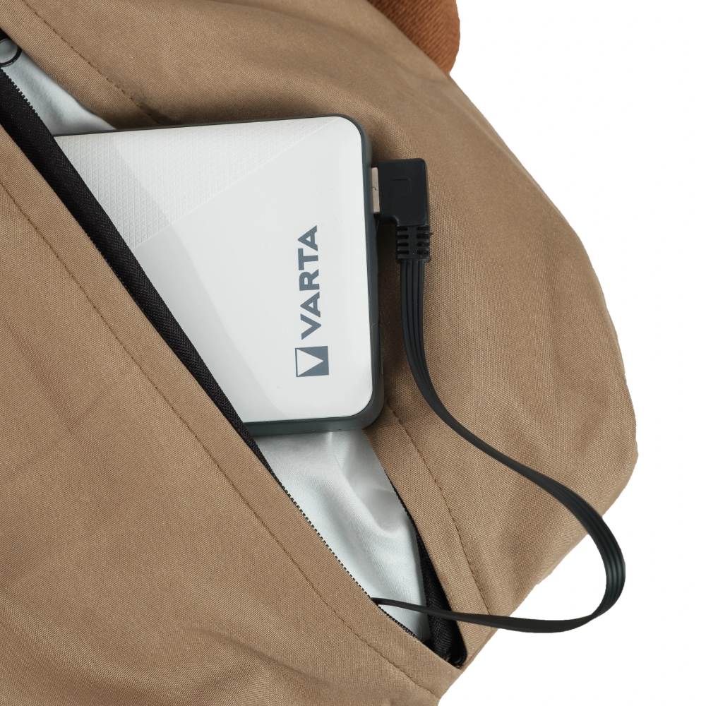 Miniatuur van Eurom Warmigo warmtekussen 45x45 cm tot 75 graden inclusief powerbank 20.000 mAh - taupe (346602)