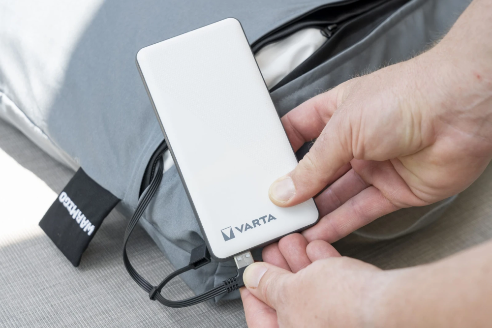 Miniatuur van Eurom Warmigo warmtekussen 45x45 cm tot 75 graden inclusief powerbank 20.000 mAh - grijs (346626)