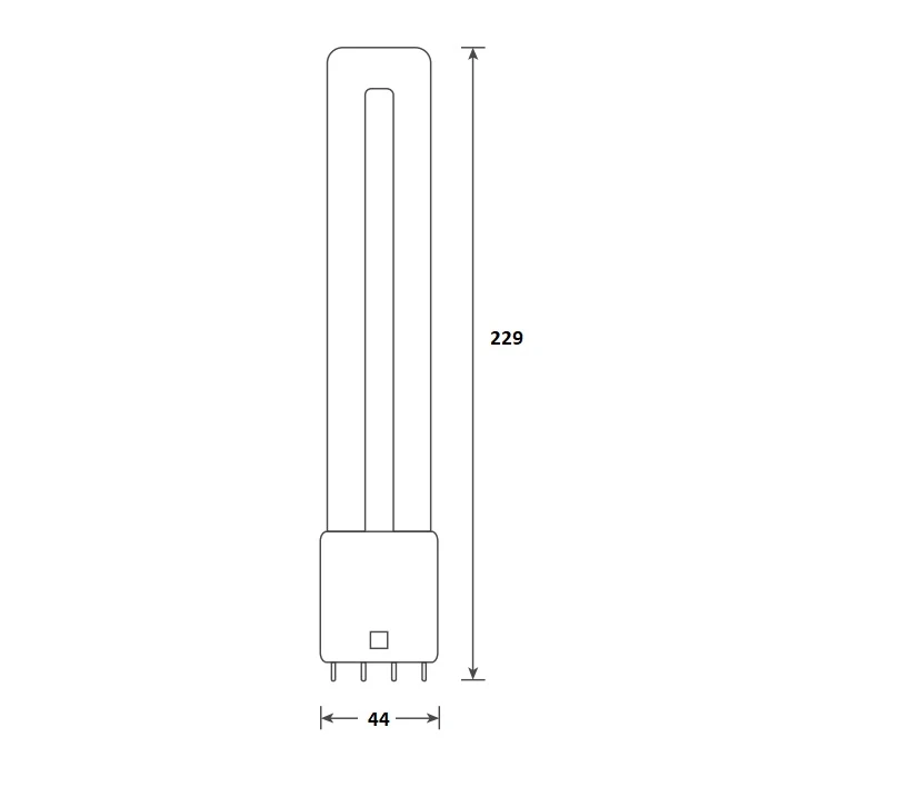 Miniatuur van Bailey LED PL Glass TC-L 2G11 8W 900lm koel wit 4000K 229mm (146112)