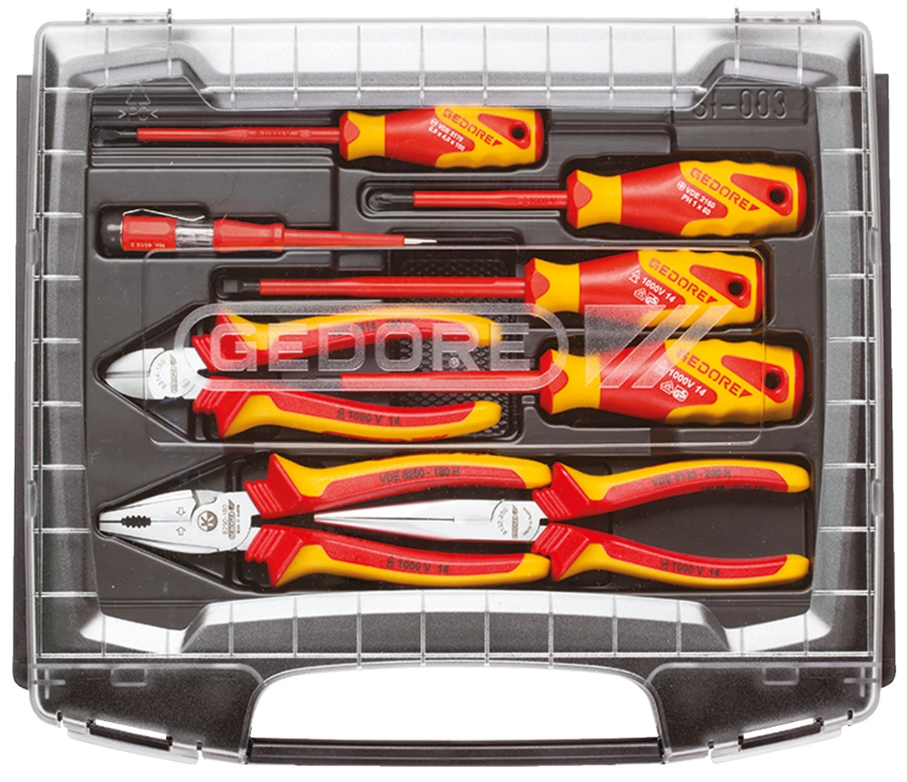 Miniatuur van GEDORE gereedschapset VDE 8-delig in koffer (1828045)