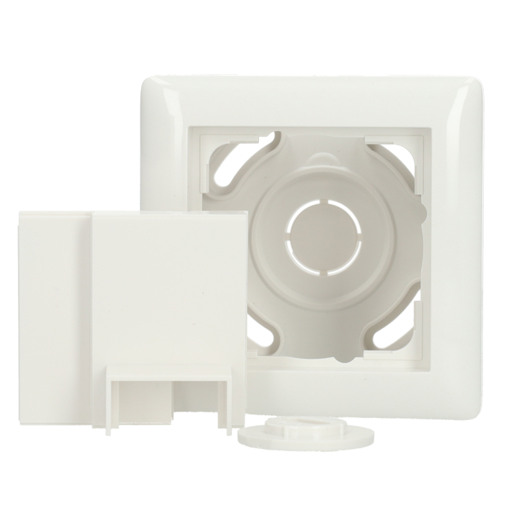 Miniatuur van Gira opbouwbehuizing met afdekraam 1-voudig - systeem 55 en adapter K/P25 zuiver wit glanzend (105103)