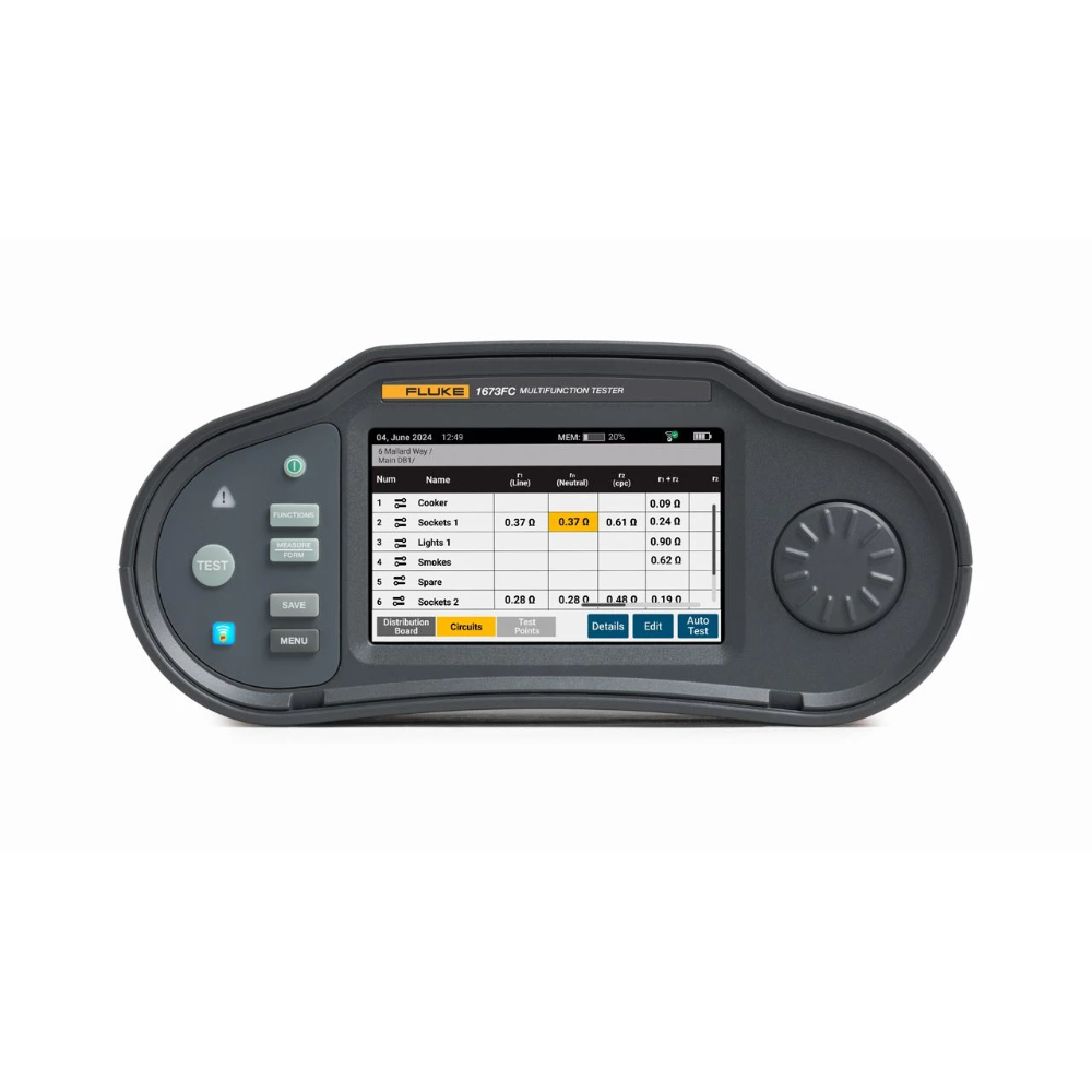 Miniatuur van FLUKE 1673FC SCH multifunctionele installatietester met app max belasting 600V in draagkoffer (5580834)