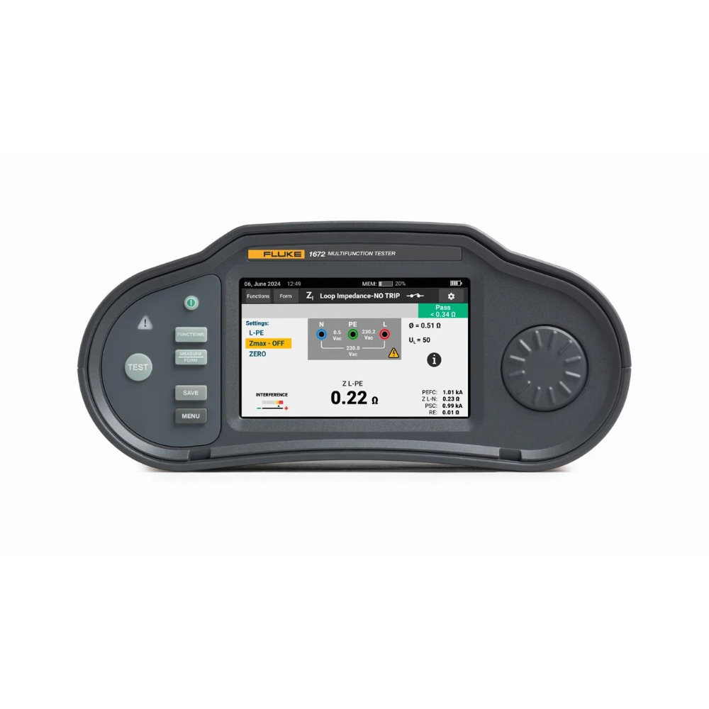 Miniatuur van FLUKE 1672 SCH multifunctionele installatietester max. belasting 660V in draagkoffer (5580829)