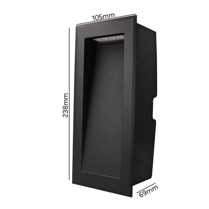 Miniatuur van Yphix Belvik LED wandlamp 3W 280lm warm wit 3000K IP65 z