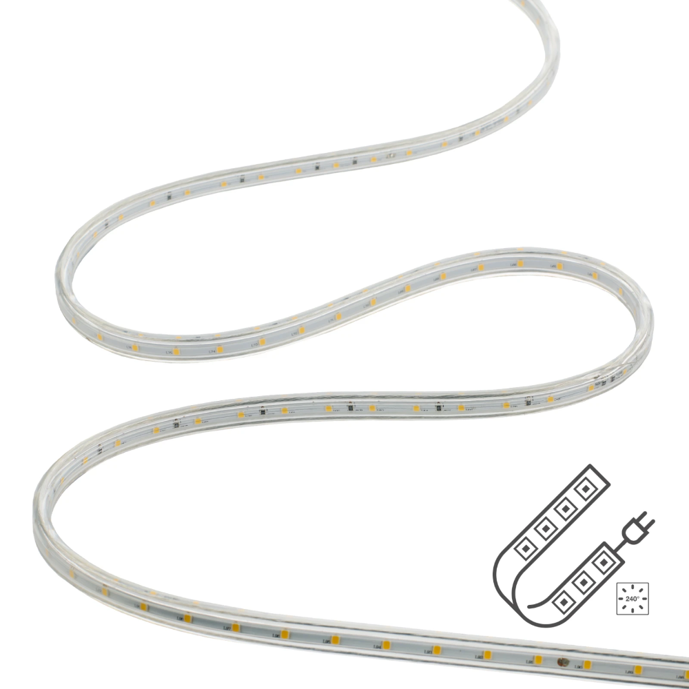 Miniatuur van Bailey LED robust rope 8W/m 840lm/m 120LEDs/m 4000K - 20 meter op haspel IP65 (146507)