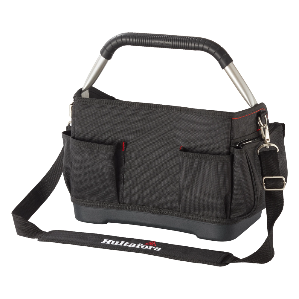 Miniatuur van Hultafors gereedschapstas Ergonomic met metalen handvat en riem 35-vaks 27x50x30mm - zwart (HU590110)