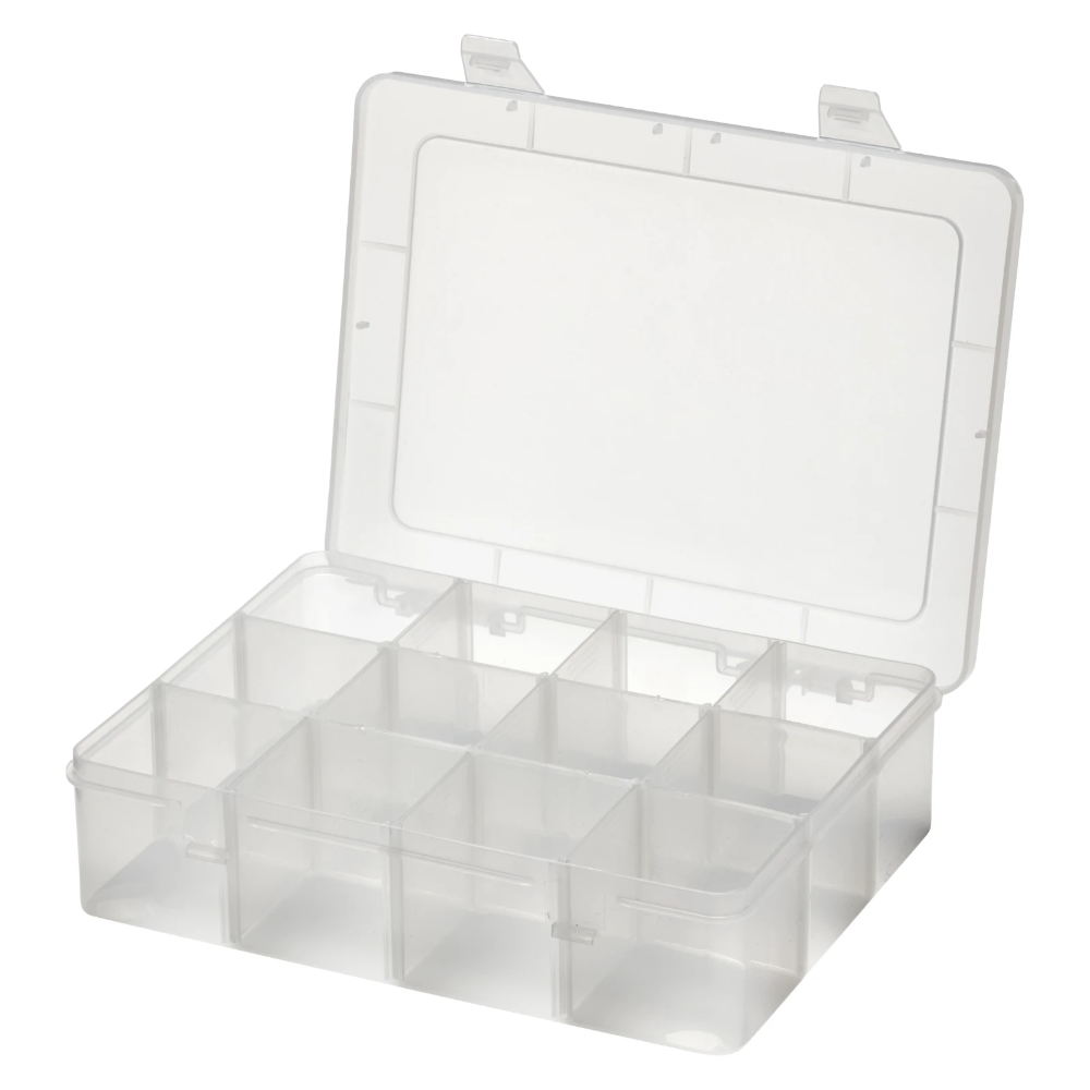Miniatuur van Hultafors gereedschapstas Elektricien open met handvat en riem 34-vaks 47x50x35mm - zwart (HU590150)