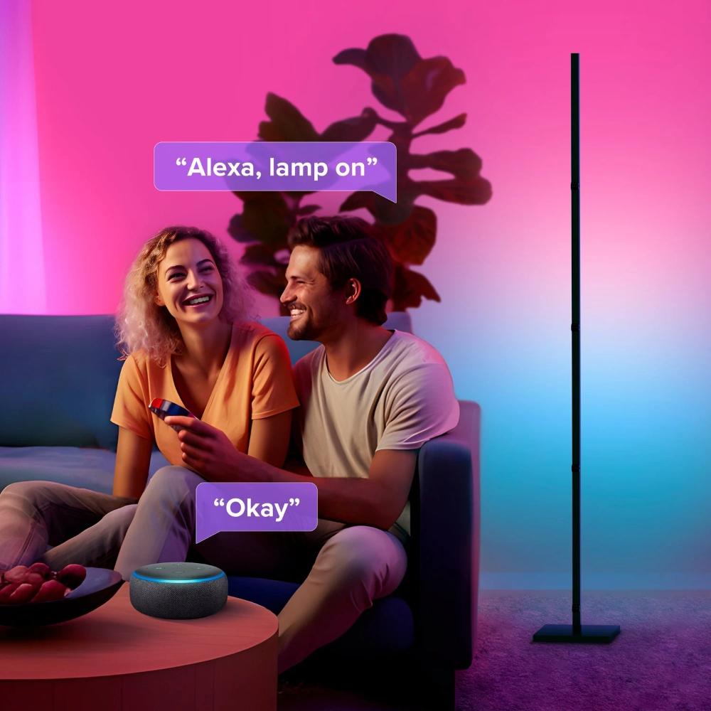 Miniatuur van Calex Smart LED vloerlamp RGB en CCT 580lm lP20 - dimbaar (5301001300)