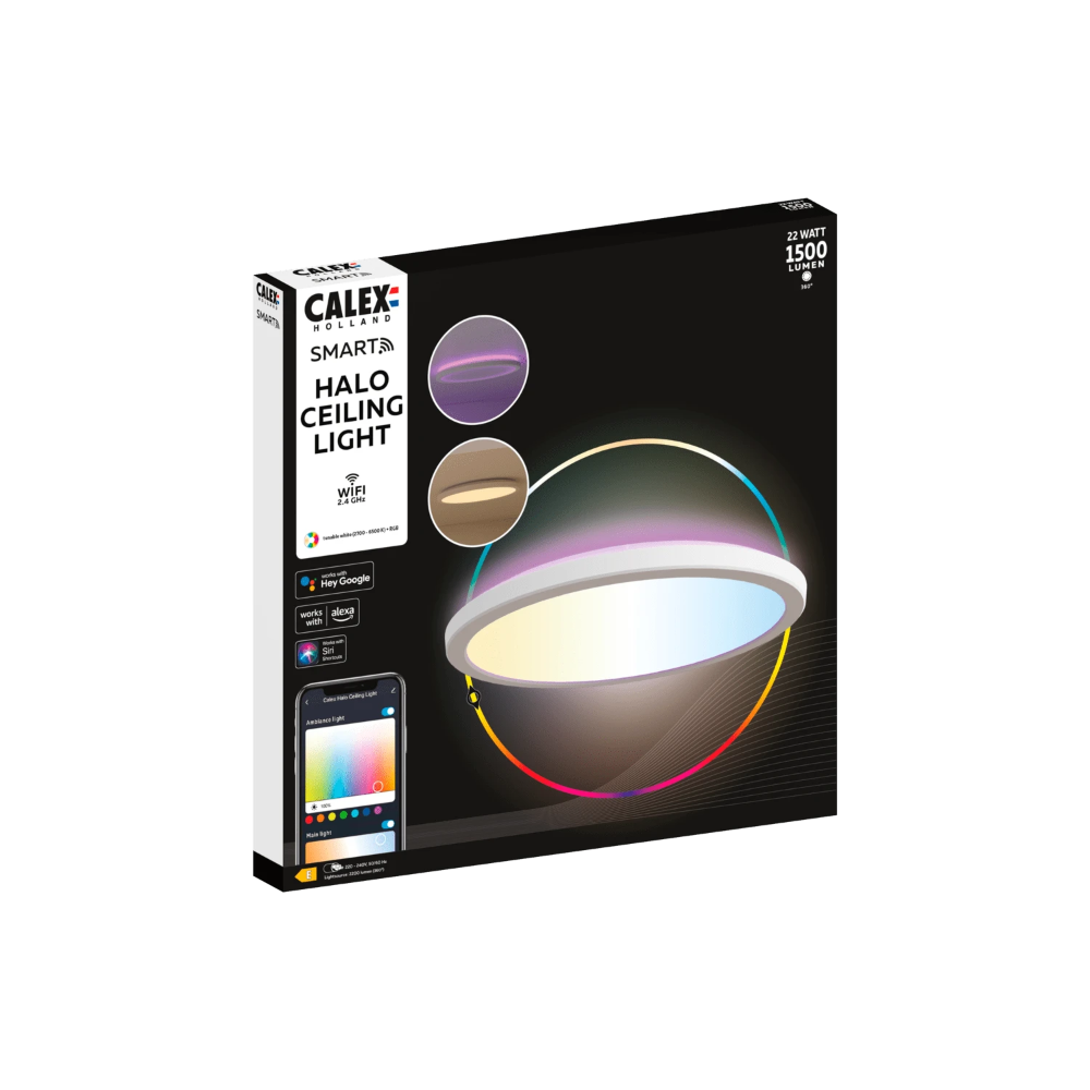 Miniatuur van Calex Smart Halo LED plafondlamp RGB en CCT 22W 2200lm IP54 - dimbaar (5301000600)
