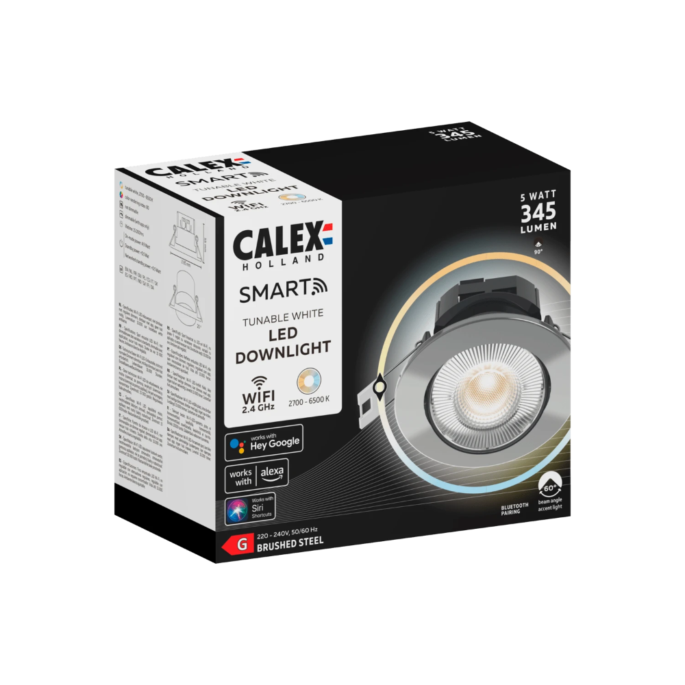 Miniatuur van Calex Smart LED inbouwspot CCT 5W 400lm IP21 - dimbaar (429276)