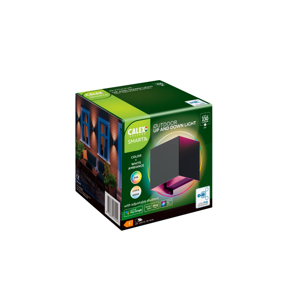 Miniatuur van Calex Smart Outdoor buiten wandlamp RGB en CCT up & down 4W 690lm IP54 (5401002500)
