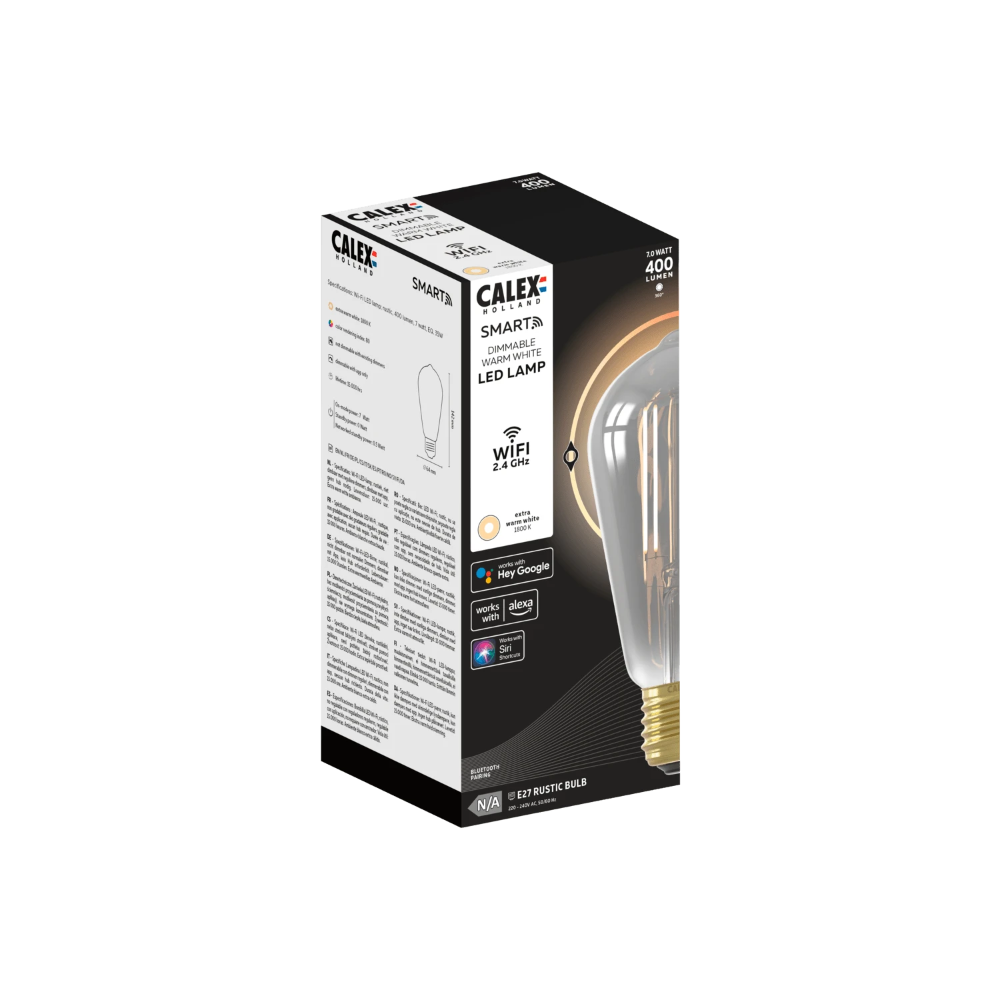 Miniatuur van Calex Smart LED lamp filament standaard E27 7W 400lm 1800K - dimbaar (5101002200)