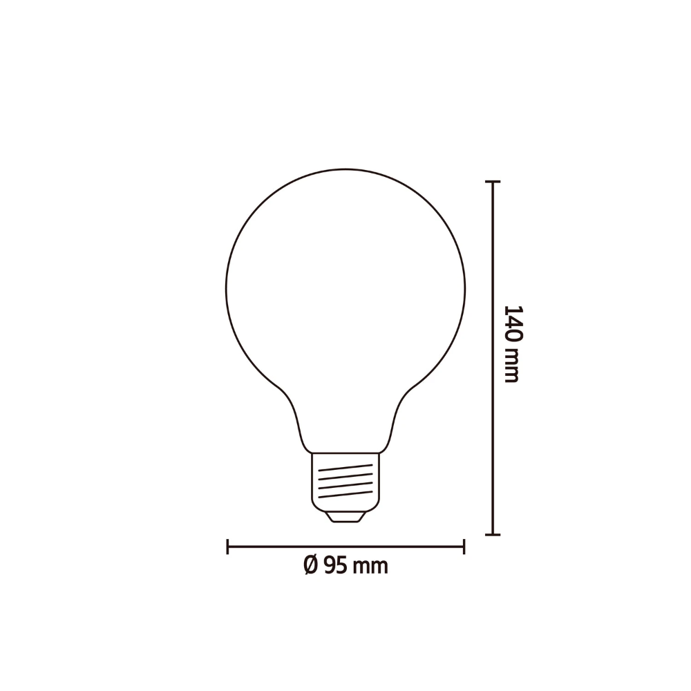 Miniatuur van Calex Smart LED lamp filament bol E27 CCT 7W 806lm - dimbaar (5101002000)