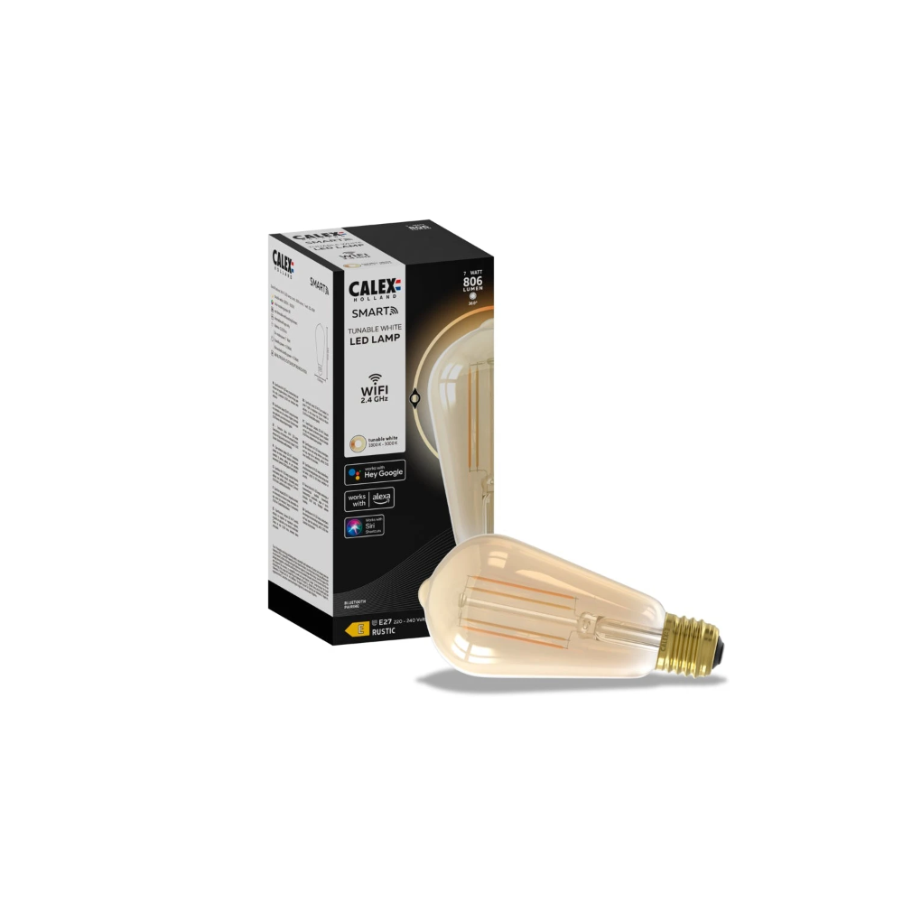 Miniatuur van Calex Smart LED lamp filament E27 CCT 7W 806lm - dimbaar (5101001500)