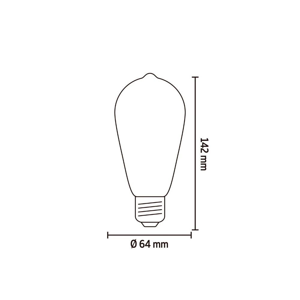 Miniatuur van Calex Smart LED lamp filament E27 CCT 7W 806lm - dimbaar (5101001500)
