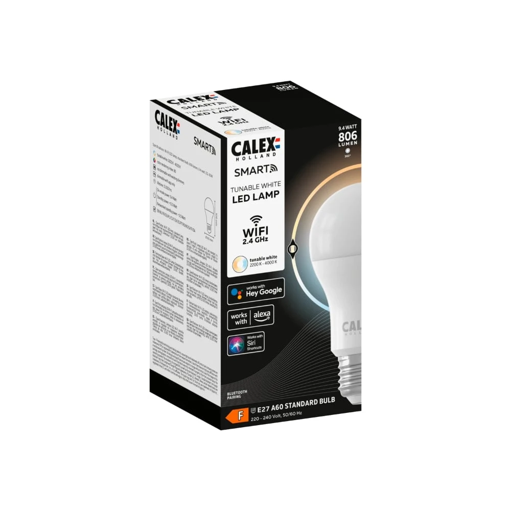 Miniatuur van Calex Smart LED lamp E27 CCT 9.4W 806lm - dimbaar (5001000800)