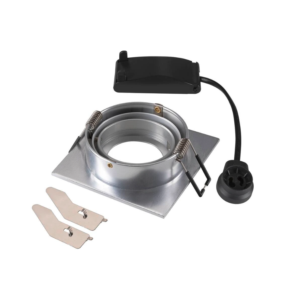 Miniatuur van SLV inbouwspot GU10 10W vierkant kantelbaar zaagmaat 75mm aluminium (1007379)