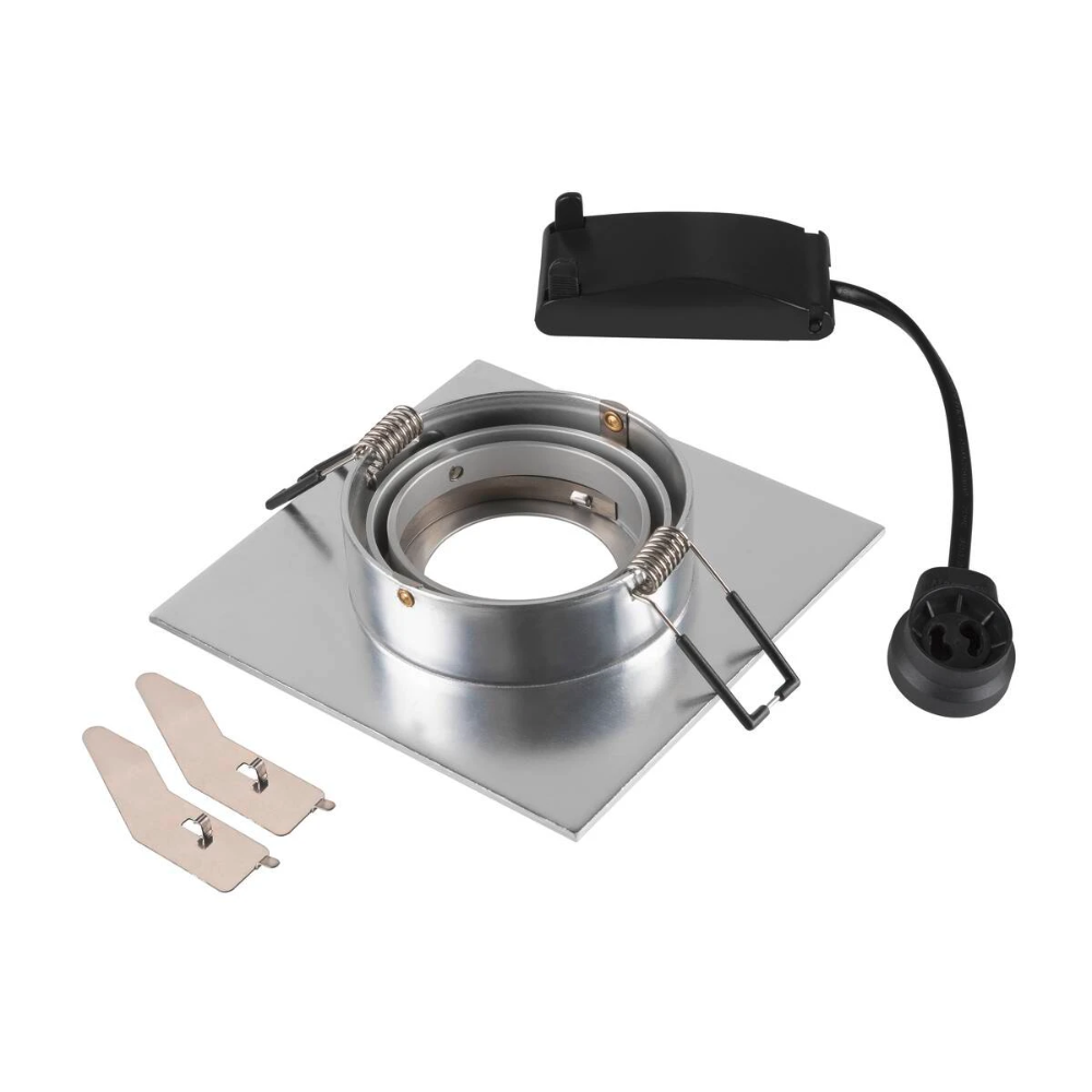 Miniatuur van SLV inbouwspot XL GU10 10W vierkant kantelbaar zaagmaat 75mm aluminium (1007629)