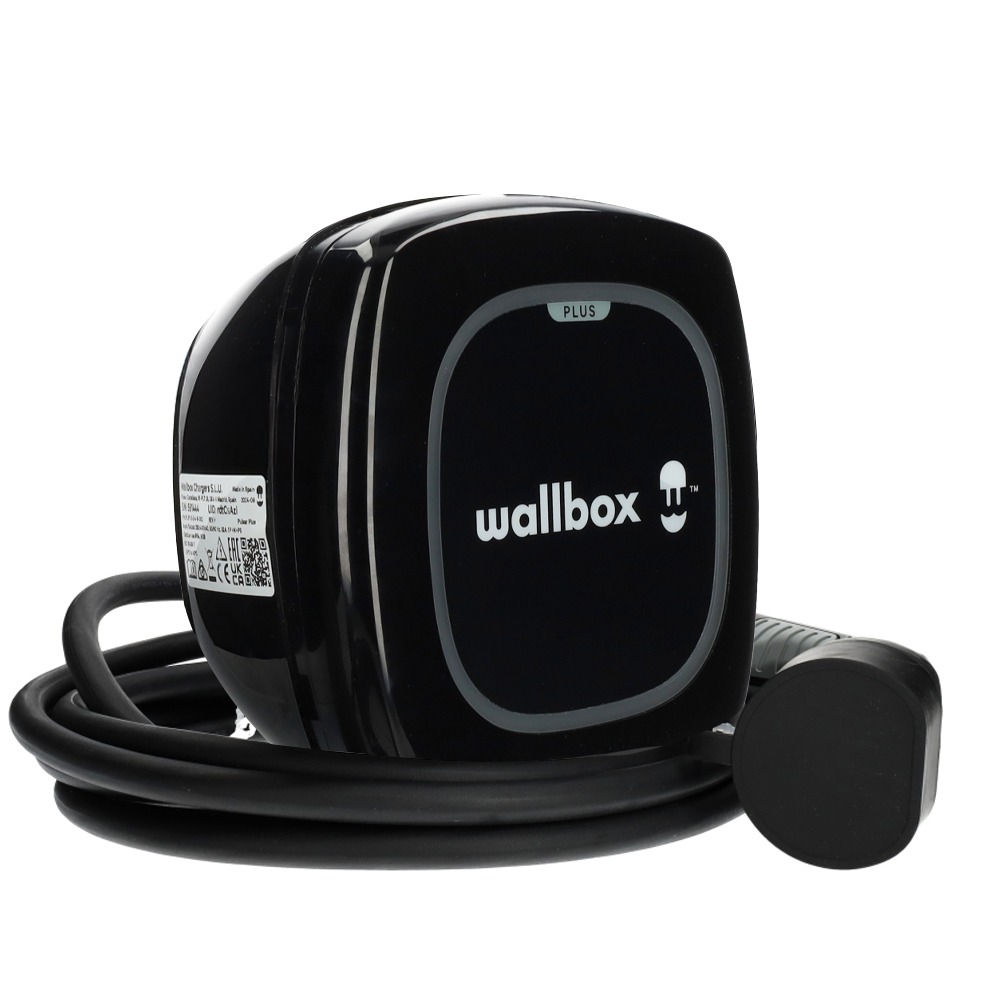 Miniatuur van Wallbox Pulsar Plus laadpaal (3,7 - 22kW) met 5 meter kabel - zwart met P1 poort module voor loadbalancing
