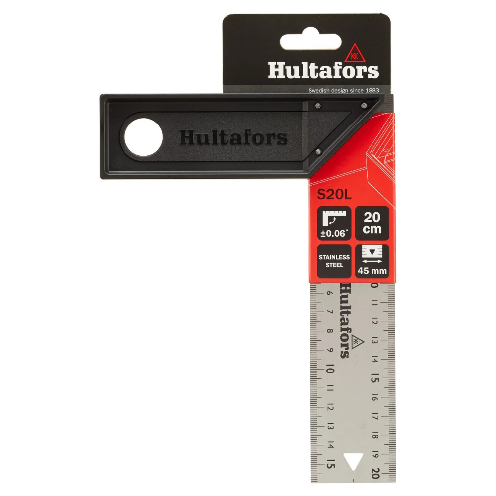 Miniatuur van Hultafors winkelhaak RVS S20L 200 mm (310303)