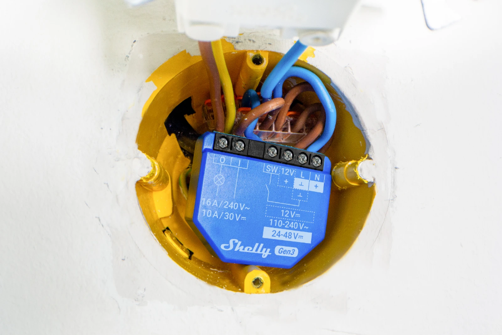 Miniatuur van Shelly 1 slimme schakelaar Gen3 met WiFi en Bluetooth (S3SW-001X16EU)