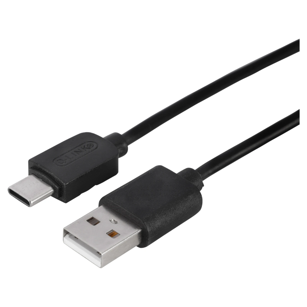 Miniatuur van Q-link USB-A-C 2.0 verbindingskabel zwart - 1.5 meter (00.154.47)