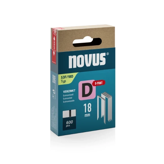 Miniatuur van Novus niet met platte draad D 53Fx18mm D-punt 600 stuks (042-0794)