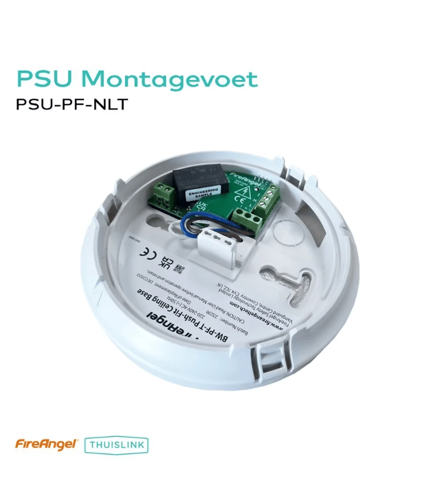 Miniatuur van FireAngel opbouwsokkel 24V DC met back-up baterij (PSU-PF-NLT)