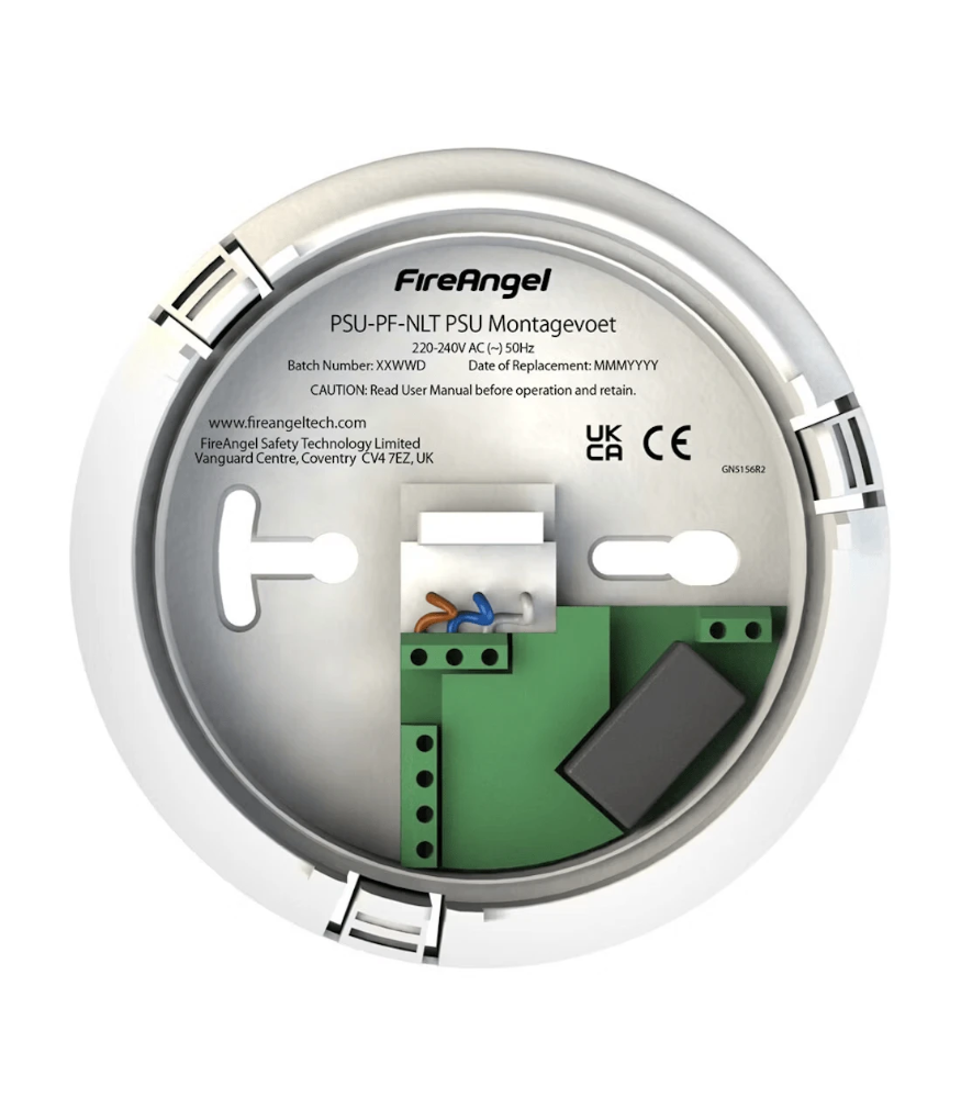 Miniatuur van FireAngel opbouwsokkel 24V DC met back-up baterij (PSU-PF-NLT)