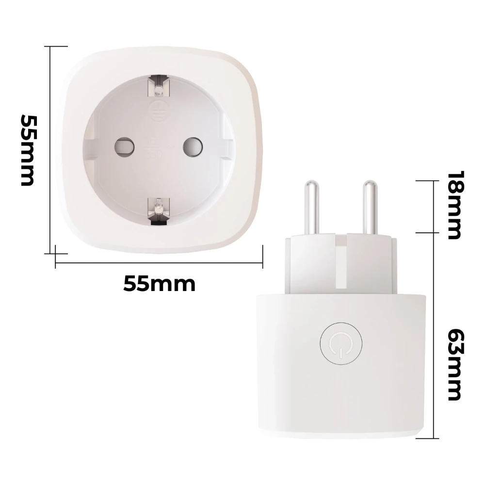 Miniatuur van Calex Smart Plug stekker met energiemeter wit - per 3 stuks (5201000351)