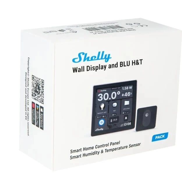 Miniatuur van Shelly slimme wand display en Blu H&T zwart (SAWD1-B bundle)