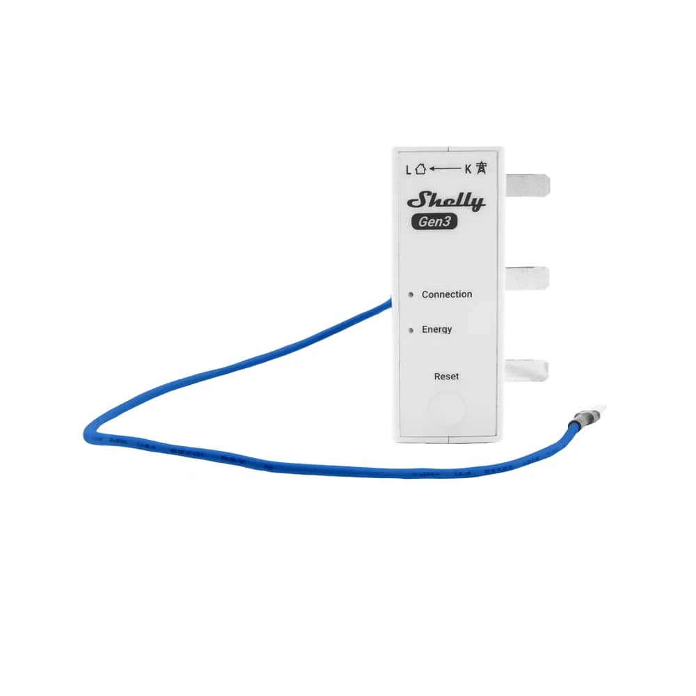 Miniatuur van Shelly energiemeter met platte aansluiting 3EM-63T Gen3 (S3EM-003CXCEU63-W)