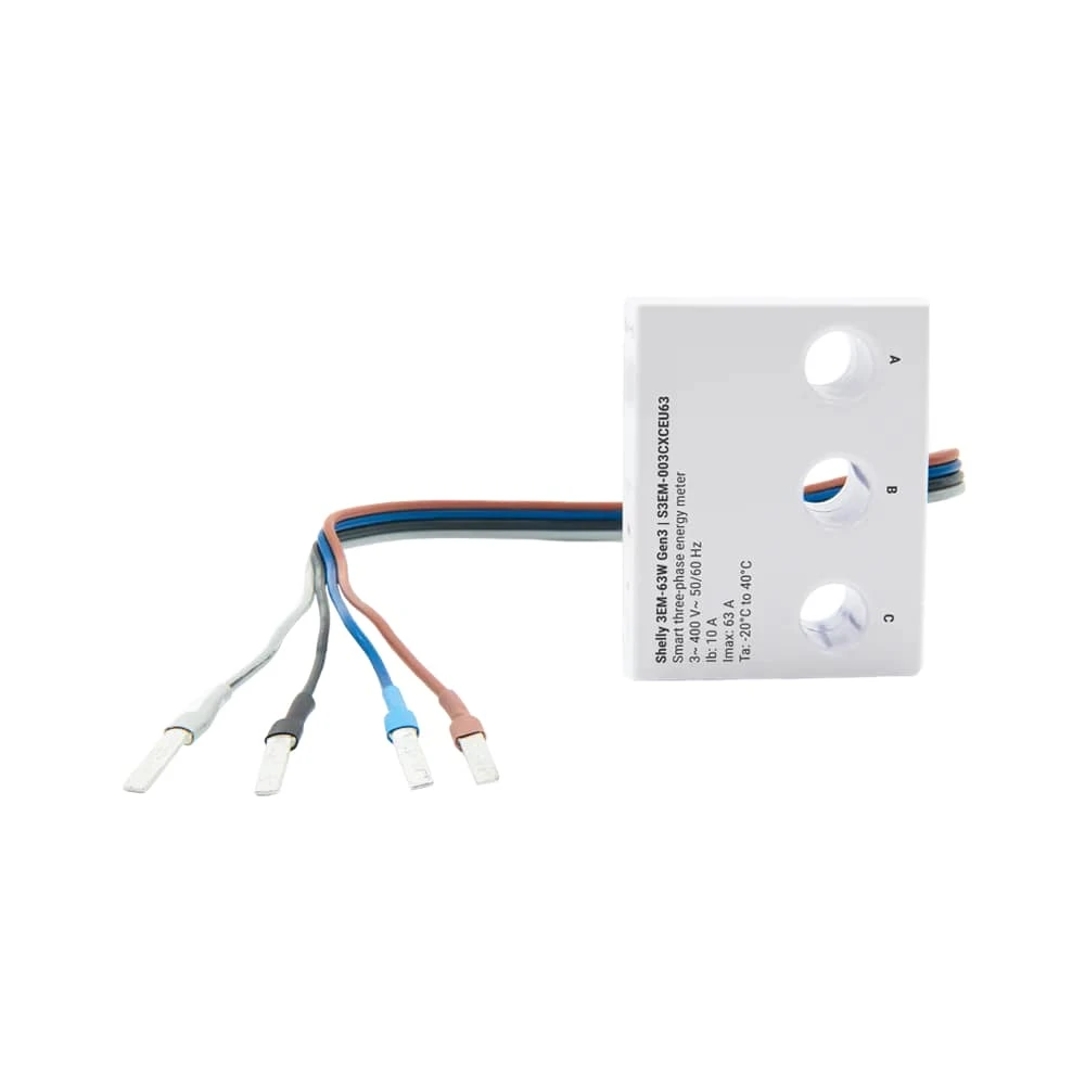 Miniatuur van Shelly energiemeter 3EM 63W Gen3 (S3EM-003CXCEU63-W)