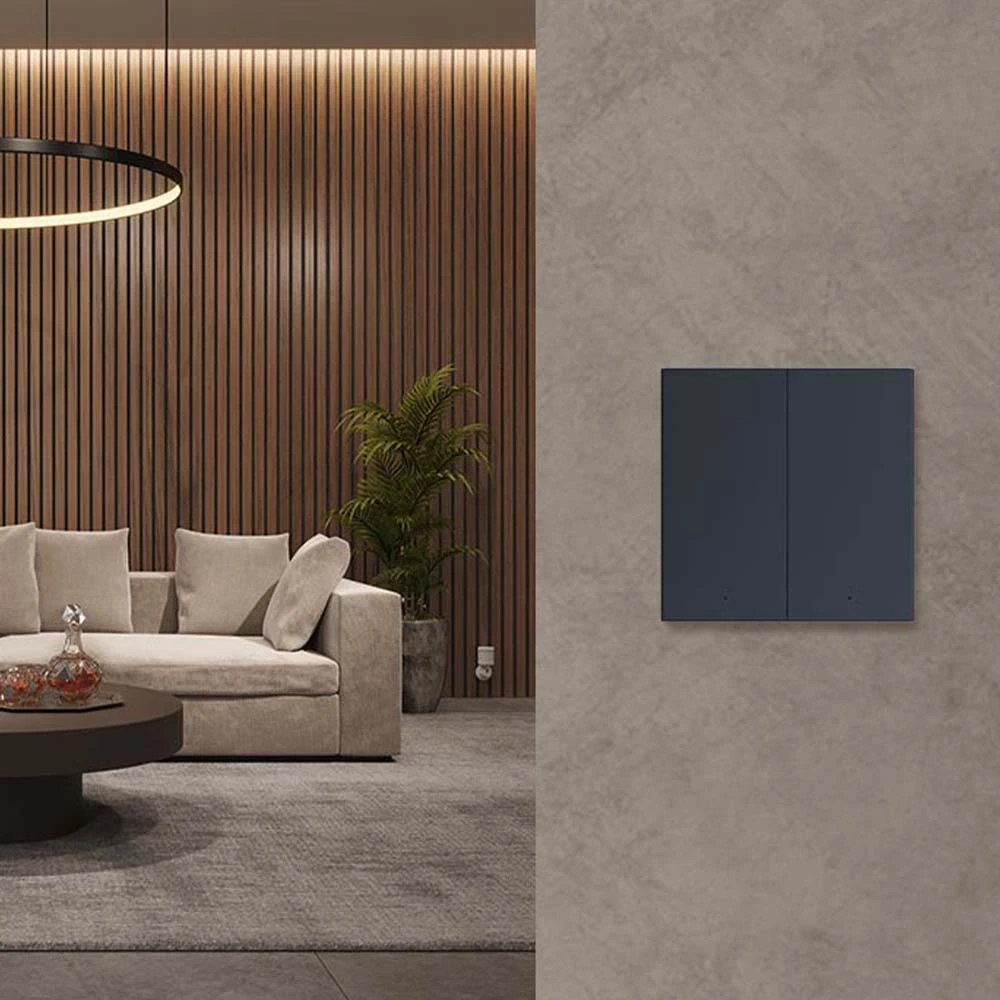 Miniatuur van Aqara draadloze schakelaar 2 -voudige inbouw H1 - grijs (WRS-R02)