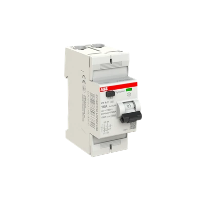 Miniatuur van ABB Vynckier differentieelschakelaar 2-polig 16A 10mA type A (VYA216/010)