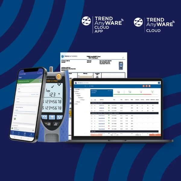 Miniatuur van TREND Networks VDV II AnyWARE Basis kabeltester met wiremap, toongenerator en PoE-bescherming (R158007)