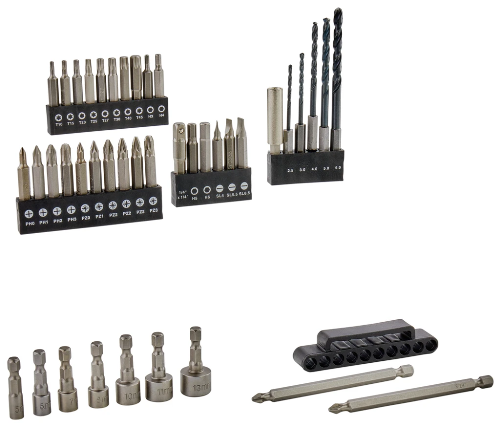 Miniatuur van Makita boor- en bitset 42-delig inclusief handige opbergkoffer (D-58877)