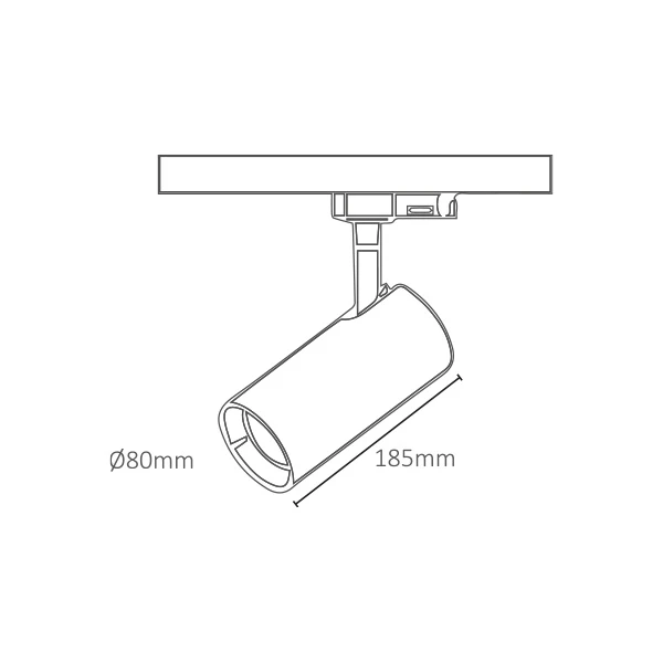 Miniatuur van INTERLight Next Multi LED opbouwspot 14-20W CCT 45° zwenkbaar - zwart (IL-TN20KSB)